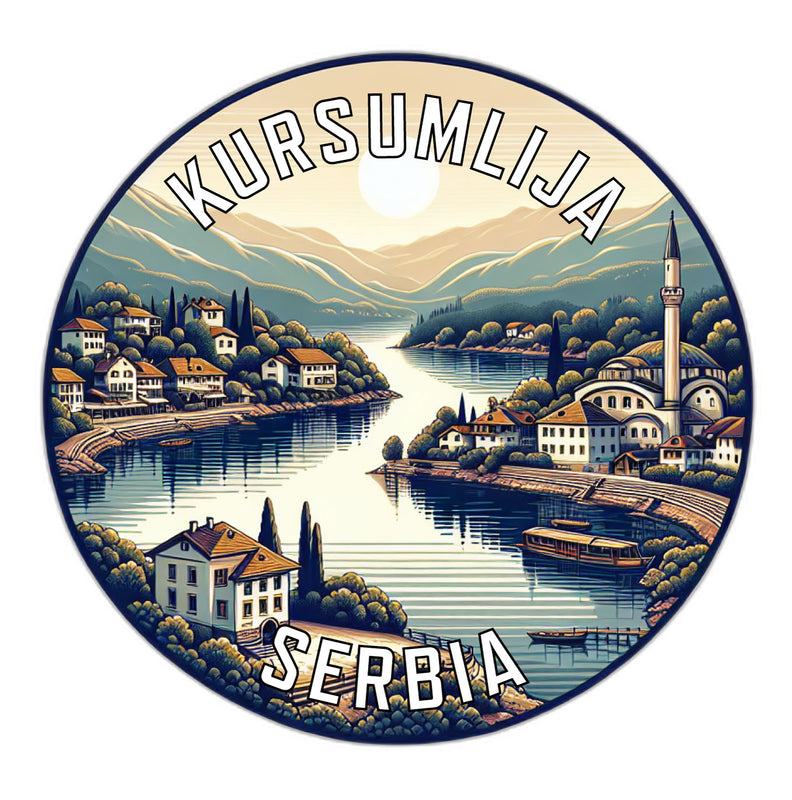 Kursumlija Serbia Souvenir Die Cut Flat Magnet 6-Inch