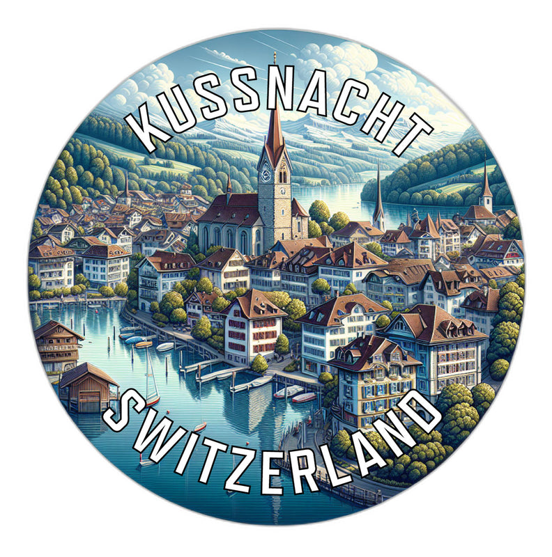 Kussnacht Switzerland Souvenir Vinyl Decal Sticker 6-Inch