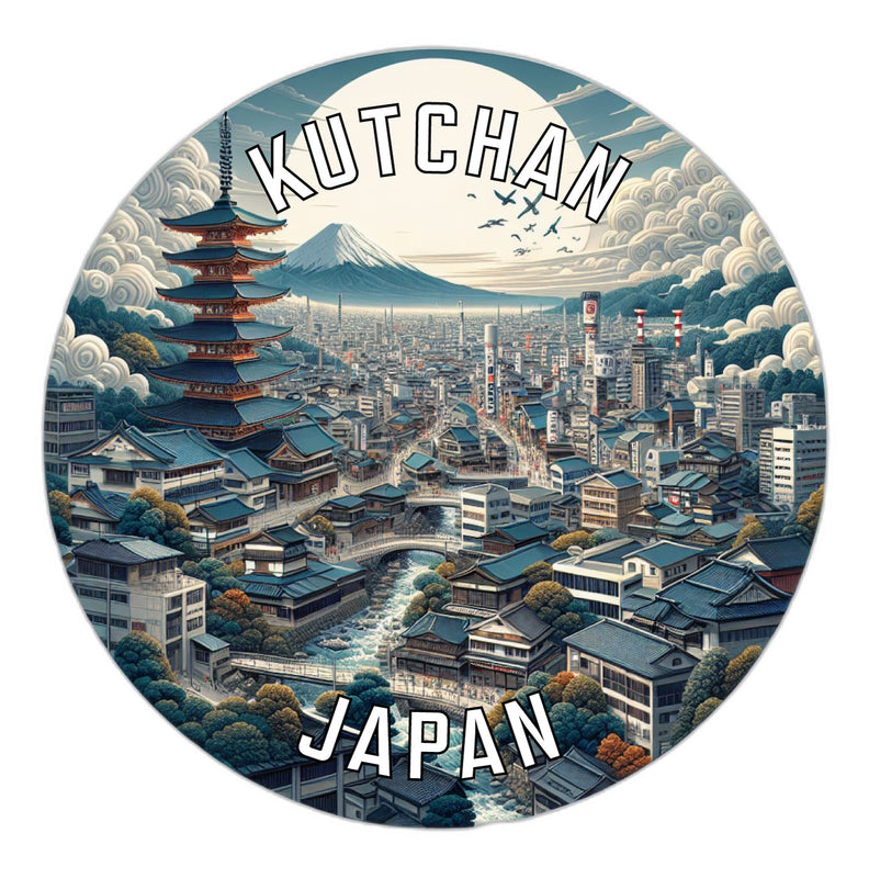 Kutchan Japan Souvenir Die Cut Flat Magnet 2-Inch
