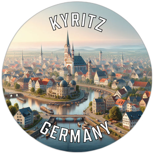 Kyritz Germany Souvenir Die Cut Flat Magnet 2-Inch