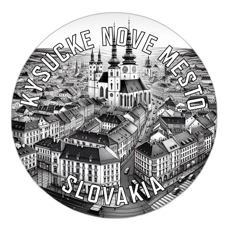 Kysucke Nove Mesto Slovakia Souvenir Die Cut Flat Magnet 2-Inch