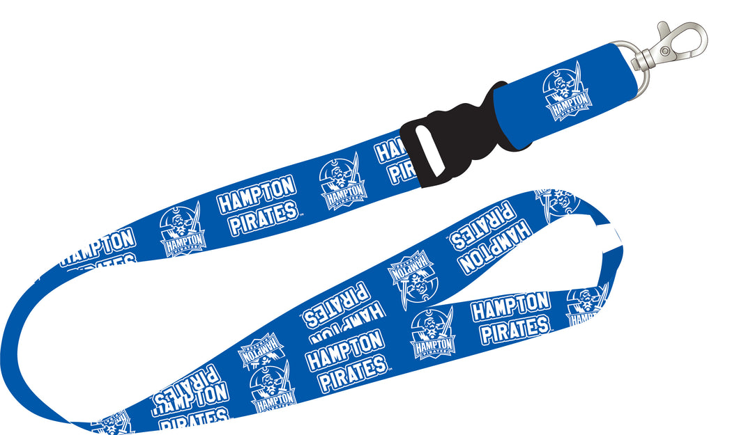 Ultimate Sports Fan Lanyard -  Hampton University Spirit, Durable Polyester, Quick-Release Buckle & Heavy-Duty Clasp