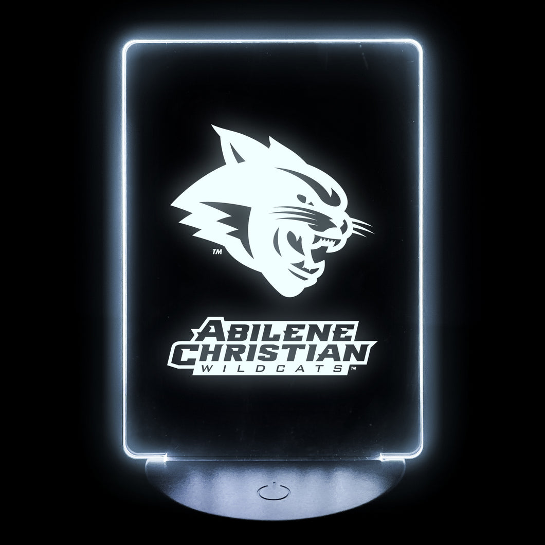 Abilene Christian University Acrylic Color Changing LED Night Light with Remote and USB plug in Officially Licensed Collegiate Product