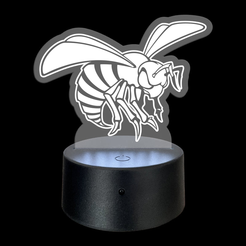 Alabama State University Acrylic LED Light Laser Cut with Remote and USB Plug in