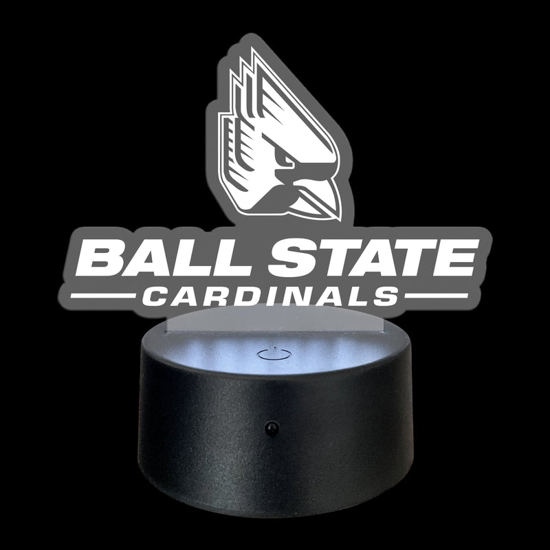 Ball State University Acrylic LED Light Laser Cut with Remote and USB Plug in
