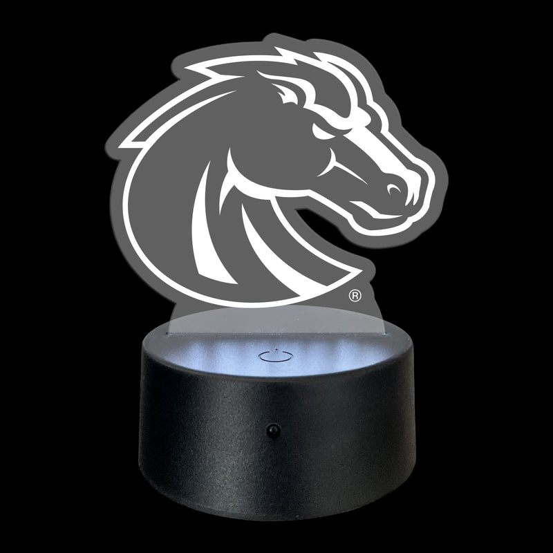 Boise State Broncos Acrylic LED Light Laser Cut with Remote and USB Plug in