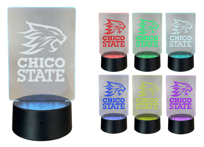 California State University, Chico Acrylic Color Changing LED Night Light with Remote and USB plug in Officially Licensed Collegiate Product Single