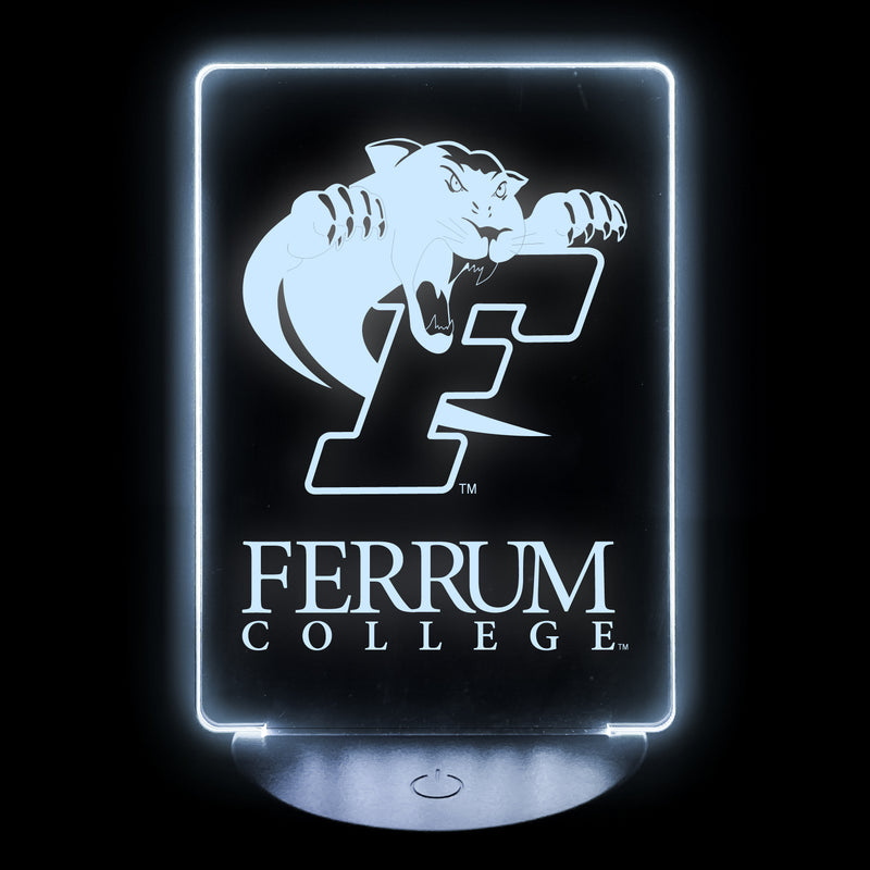 Ferrum College Acrylic Color Changing LED Night Light with Remote and USB plug in Officially Licensed Collegiate Product
