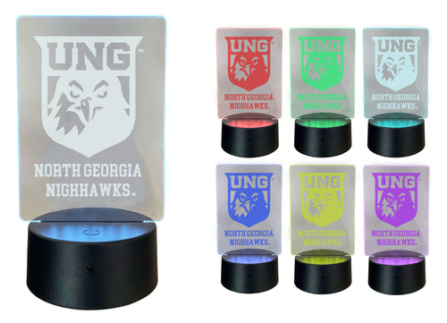 North Georgia Nighthawks Acrylic Color Changing LED Night Light with Remote and USB plug in Officially Licensed Collegiate Product Single