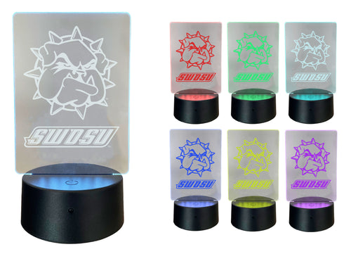 Southwestern Oklahoma State University Acrylic Color Changing LED Night Light with Remote and USB plug in Officially Licensed Collegiate Product Single