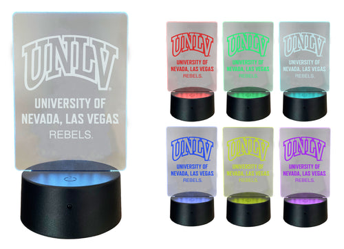 UNLV Rebels Acrylic Color Changing LED Night Light with Remote and USB plug in Officially Licensed Collegiate Product Single