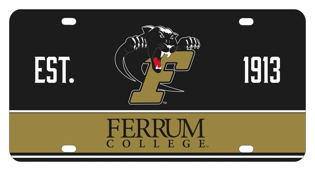 Ferrum College Metal License Plate Car Tag
