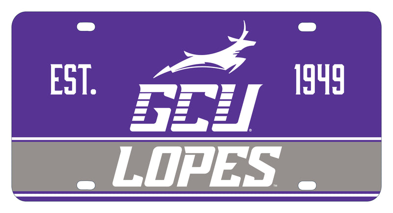 Grand Canyon University Lopes Metal License Plate Car Tag