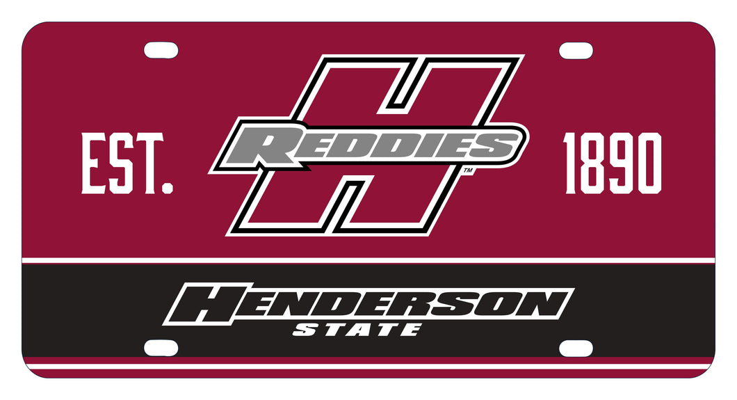 Henderson State Reddies Metal License Plate Car Tag