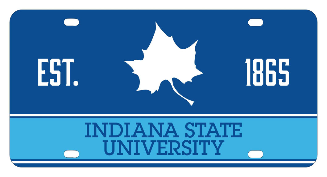 Indiana State University Metal License Plate Car Tag