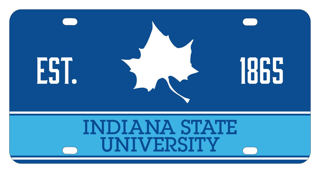 Indiana State University Metal Mini License Plate - Lightweight, Sturdy & Versatile