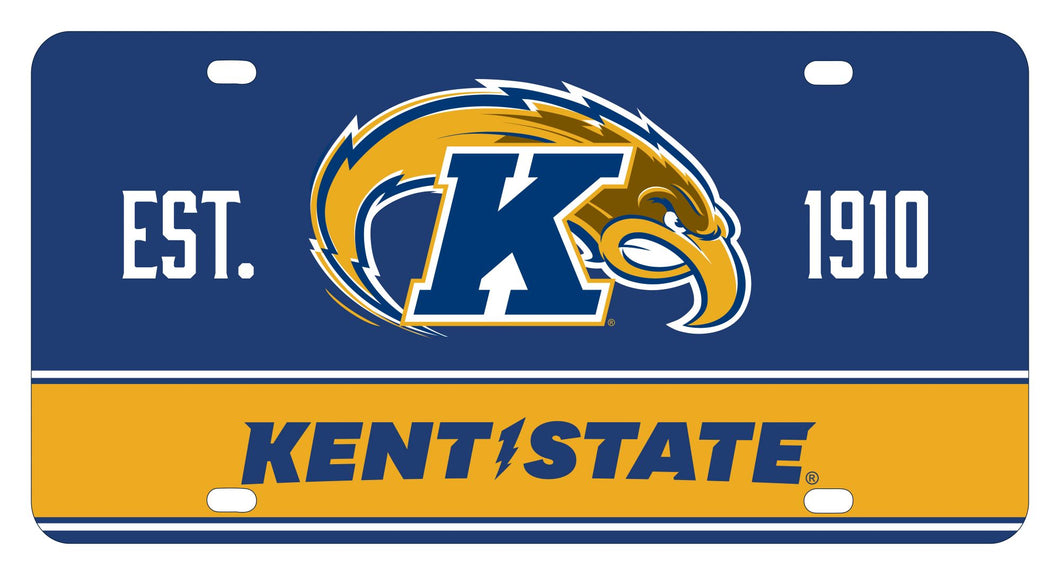 Kent State University Metal License Plate Car Tag