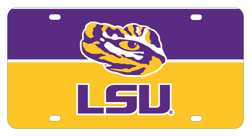 LSU Tigers Metal License Plate Officially Licensed Collegiate Product 