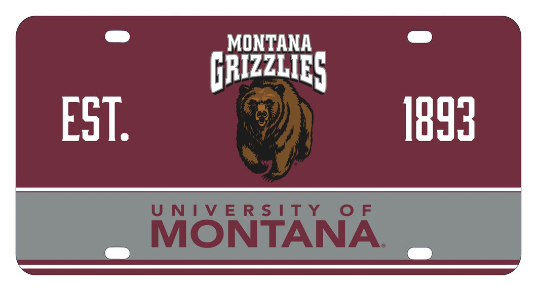 Montana University Metal License Plate Car Tag