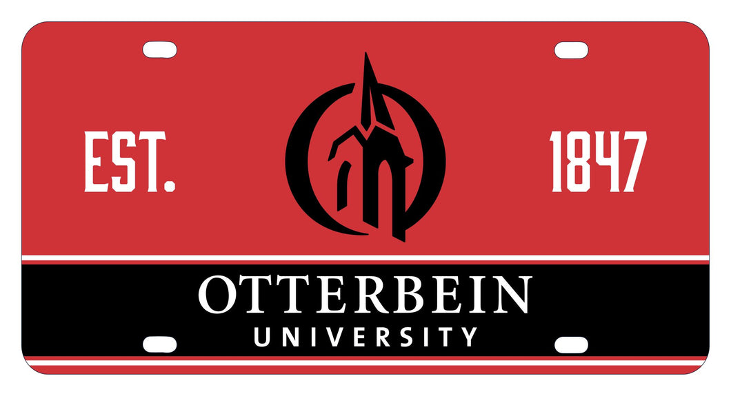 Otterbein University Metal Mini License Plate - Lightweight, Sturdy & Versatile