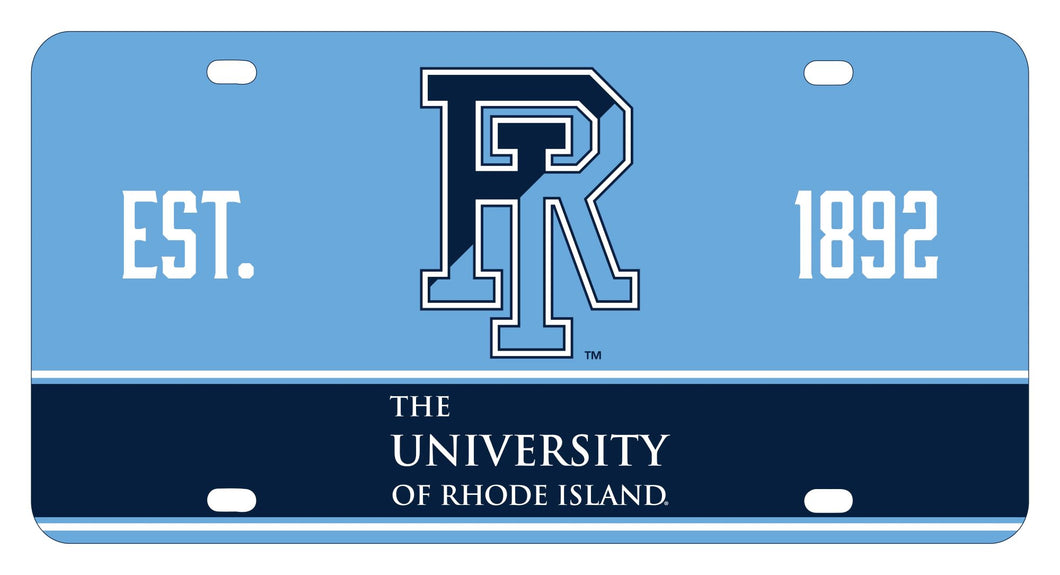 Rhode Island University Metal Mini License Plate - Lightweight, Sturdy & Versatile
