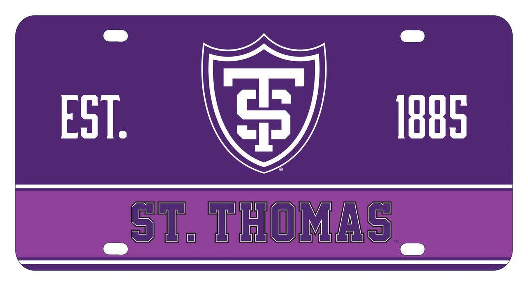 University of St. Thomas Metal Mini License Plate - Lightweight, Sturdy & Versatile