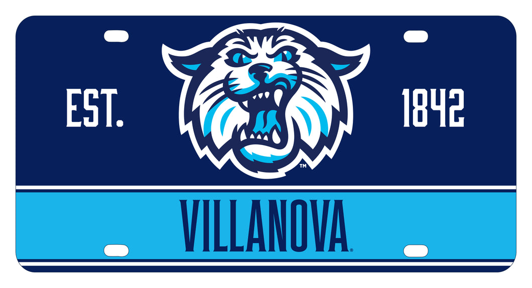 Villanova Wildcats Mini Metal License Plate Officially Licensed Collegiate Product 