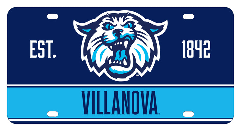 Villanova Wildcats Mini Metal License Plate Officially Licensed Collegiate Product 
