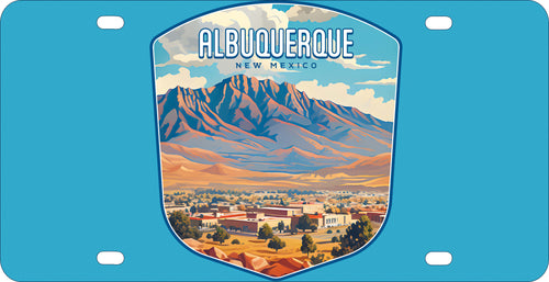 Alburqueque New Mexico Design A Souvenir Metal License Plate