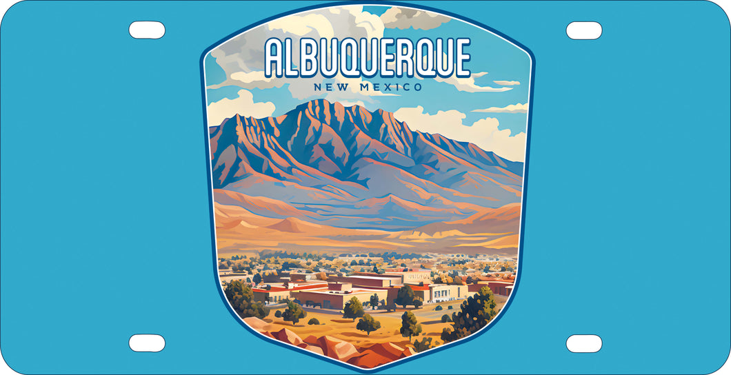 Alburqueque New Mexico Design A Souvenir Metal License Plate