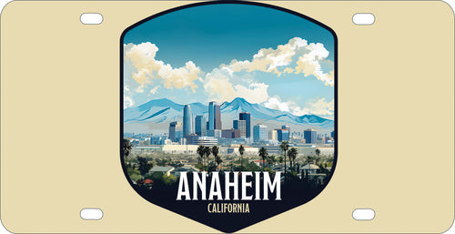 Anaheim California Design A Souvenir Metal License Plate 