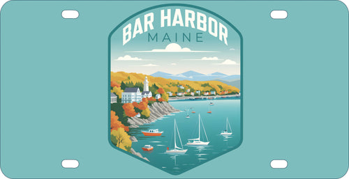 Bar Harbor Maine Design A Souvenir Metal License Plate