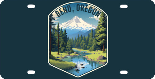 Bend Oregon Design B Souvenir Metal License Plate 