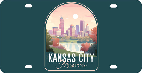 Kansas City Missouri Design B Souvenir Metal License Plate