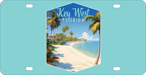 Key West Florida Design B Souvenir Metal License Plate 