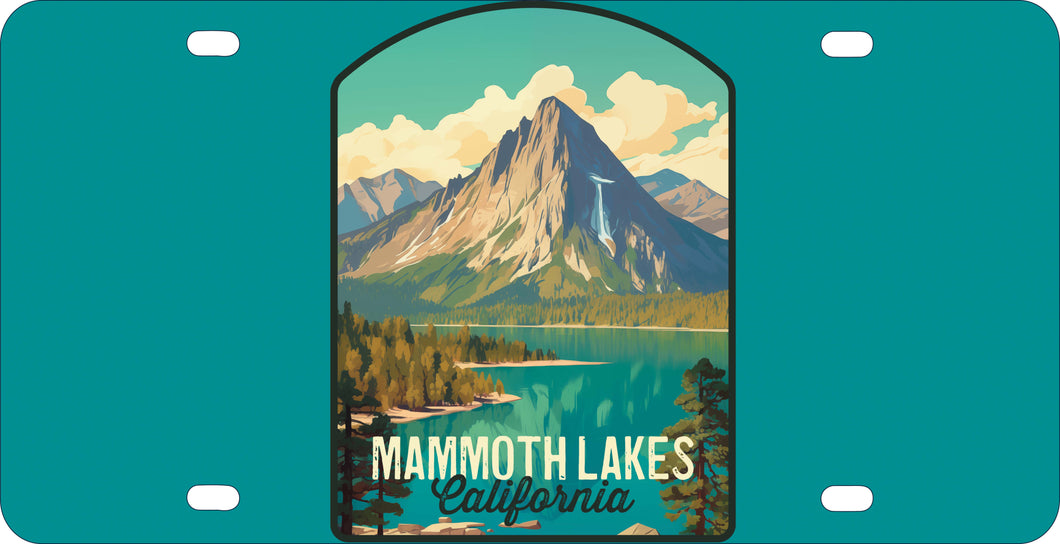 Mammoth Lakes California Design A Souvenir Metal License Plate 