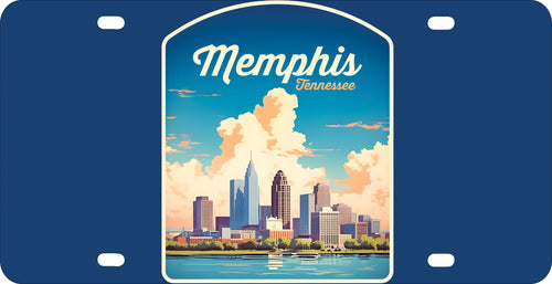 Memphis Tennessee Design A Souvenir Metal License Plate