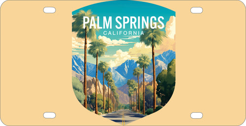 Palm Springs California Design A Souvenir Metal License Plate 