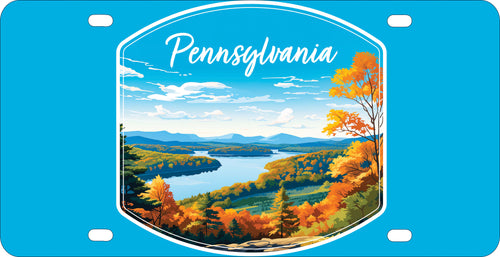 Pennsylvania Design C Souvenir Metal License Plate 