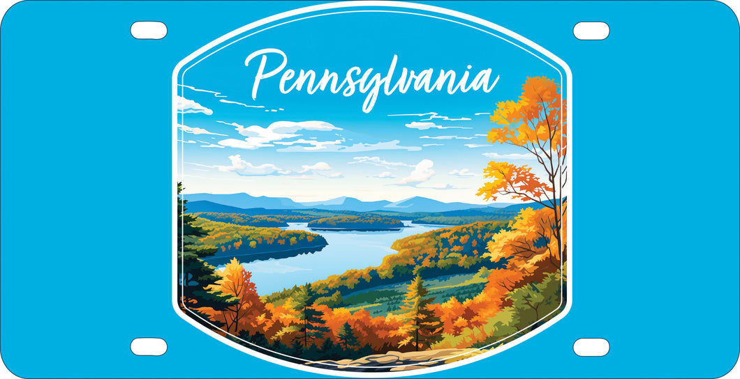 Pennsylvania Design C Souvenir Metal License Plate 