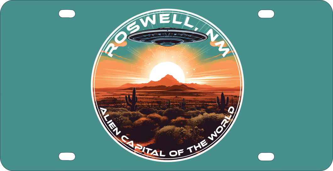 Roswell New Mexico Design A Souvenir Metal License Plate 