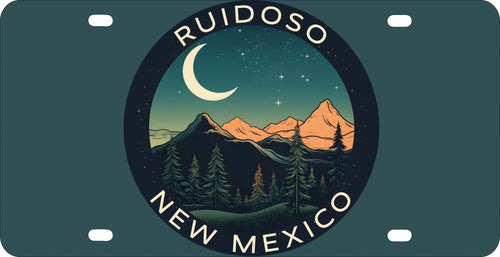 Ruidoso New Mexico Design A Souvenir Metal License Plate 
