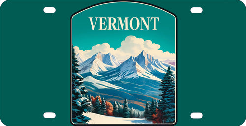 Vermont Design A Souvenir Metal License Plate 