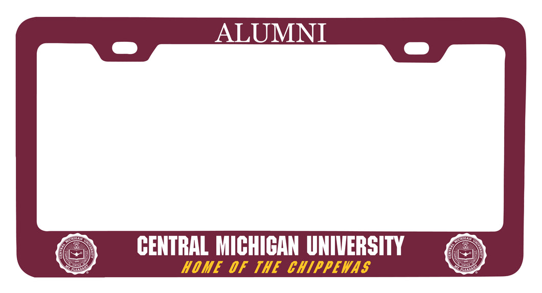 NCAA Central Michigan University Alumni License Plate Frame - Colorful Heavy Gauge Metal, Officially Licensed