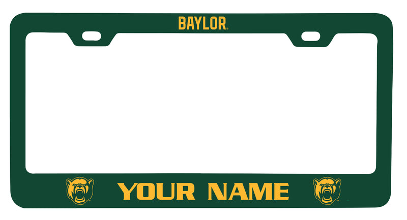 Baylor Bears Customizable Metal License Plate Frame Officially Licensed Collegiate Product  