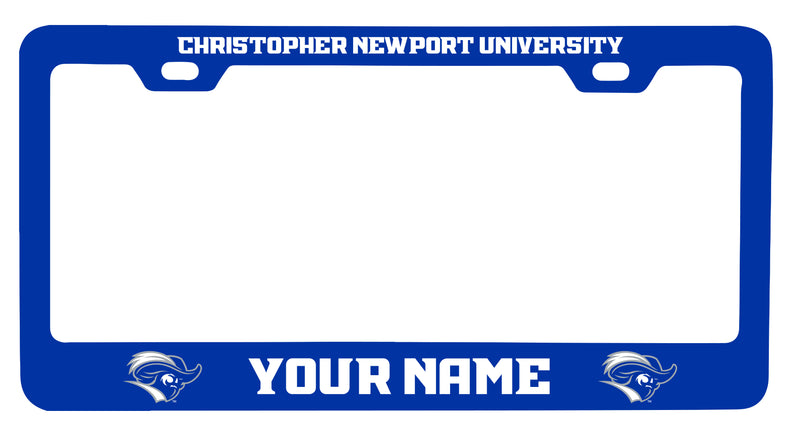 Christopher Newport Captains Customizable Metal License Plate Frame Officially Licensed Collegiate Product  