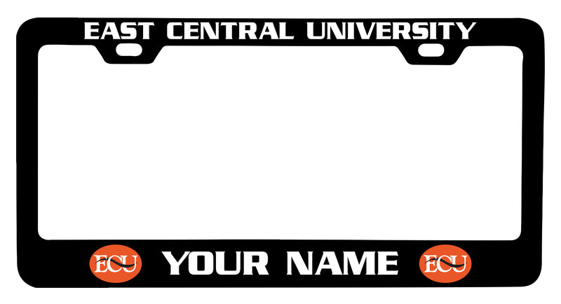 East Central University Tigers Customizable Metal License Plate Frame Officially Licensed Collegiate Product  