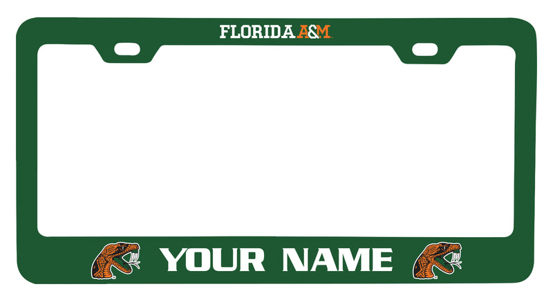 Florida A&M Rattlers Customizable Metal License Plate Frame Officially Licensed Collegiate Product  