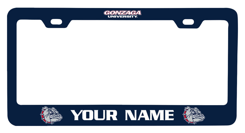 Gonzaga Bulldogs Customizable Metal License Plate Frame Officially Licensed Collegiate Product  