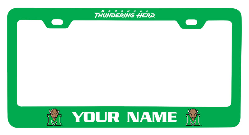 Marshall Thundering Herd Customizable Metal License Plate Frame Officially Licensed Collegiate Product  